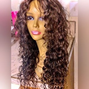 24” human hair curly wig +